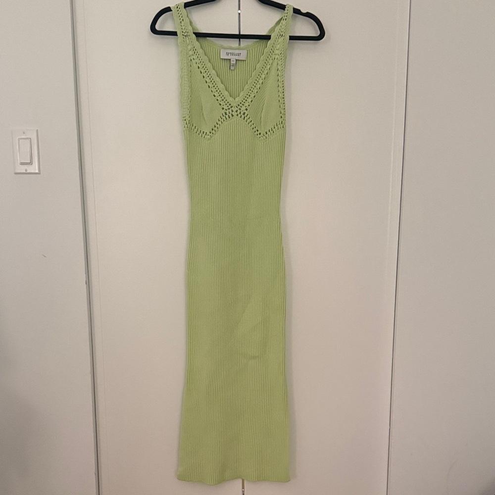 10 Crosby Derek Lam Pastel Green Sleeveless Maxi Dress